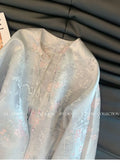 Women's Jacket with Contrasting Cuffs  Early Spring New Style  Button-up Tang Suit Top Elegant Daily Coat