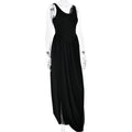 Irregular Plunge Square Collar Suspender Dress For Women Solid Color Sleeveless Backless Summer Clubs Party Ruched Dress