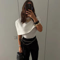 Elegant Short Shawl Top Women's Spring New Solid Sleeveless Commuting Shawl Coat Female Birthday Reunion Cardigan