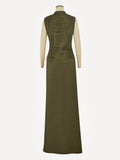 Women Tassel Top + Long Skirt Two Piece Sets Sexy Sleeveless Fringe Bandage Matching Set Evening Party Cocktail Outfit