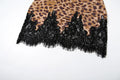 Sexy Lace Leopard Mini Dress Elegant Women's Slip Strap Patchwork Short Bodycon Dresses Evening Party Summer Wild Styles Club
