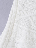 Casual Knit Women Shawls Round Neck Sleeveless Asymmetric Shawl for Vacation Street Outing Wear Fashion Summer New