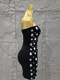 Minimalist Sexy Strapless Shinning Sequins Feathers Bodycon Mini Dress Celebrate Nightclub Party Birthday Vacation Outfit
