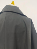 Fashionable Windbreaker for Women Stand Collar Long Sleeve Spliced Single Breasted Loose Long Jacket Female Winter