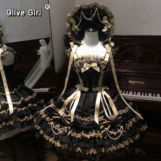 Olive Girl Romantic Lolita Dress Fairycore 2026 Everyday Wear S-XL XS-3XL Plus Size Romantic Cottagecore Editorial Not Costume Lolita Dress Chinese Heritage Fashion Women