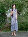 Olive Girl Romantic Qipao for Garden Wedding 2026 Fairycore Photoshoot Everyday Wear S-XXL XS-3XL Plus Size Romantic Garden Party Editorial Not Costume Qipao Cheongsam Chinese Dress Chinese Heritage Fashion Women