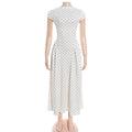 Elegant Polka Dot Long Dress Women's High Waist A-line Maxi Dresses Evening Party Summer Holiday Resort Blue Black Green White