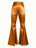 Wmstar Pants Women Wholesale Lightweight Snake Skin Wide Leg High Waisted Elasticated Plus Size Sexy Flared Height Enhancement