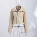Casual Solid Pu Crocodile Grain Jacket Women Fashion Full Sleeve Stand Collar Loose Female Outwear 2026 Autumn Lady Coats Chic