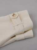 Women's Double Breasted Trench Coat Lapel Waist-Cinching Lace Up Mid Length Windbreaker Jacket Autumn Casual Street Coat