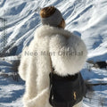 Winter Brand Fashion Russian Girl Style Belted Maxi Furry Fur Coat Women Faux Lamb Fur Jacket Hot Chunky Outerwear