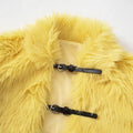 Furs Belt Buckle Crop Coat Women Valentine's Day Short Sleeve Sexy Hottie Midnight Birthday Party Banquet Shawl Tops