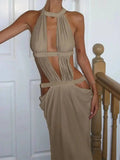 Sexy Backless Maxi Summer Dress Women Beach Vacation Birthday Dress Woman Elegant Cocktail Party Evening Long Dresses Vestidos