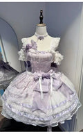 Olivegirl Lolita Style Sweet Ballet Cute Girl Lady Dress Fairy Heavy Industry Lace Birthday Party Princess Dress Jsk for Women