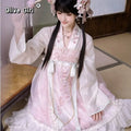 Olive Girl Flowing Sleeve Hanfu Dress for Ren Faire 2026 Garden Wedding Fairycore Photoshoot Everyday Wear S-L XS-3XL Plus Size Flowing Sleeve Dramatic Silhouette Romantic Cottagecore Garden Party Editorial Not Costume Chinese Heritage Fashion Women