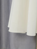 Elegant Bridesmaids White Two Piece Set for Women Lapel Pearl Accent Crop Jacket A Line Midi Skirts Suit for Formal Events