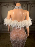 Sleeveless Cheap Prom Dresses 2025 Elegant With Crystal Fashion Womens Party Wear