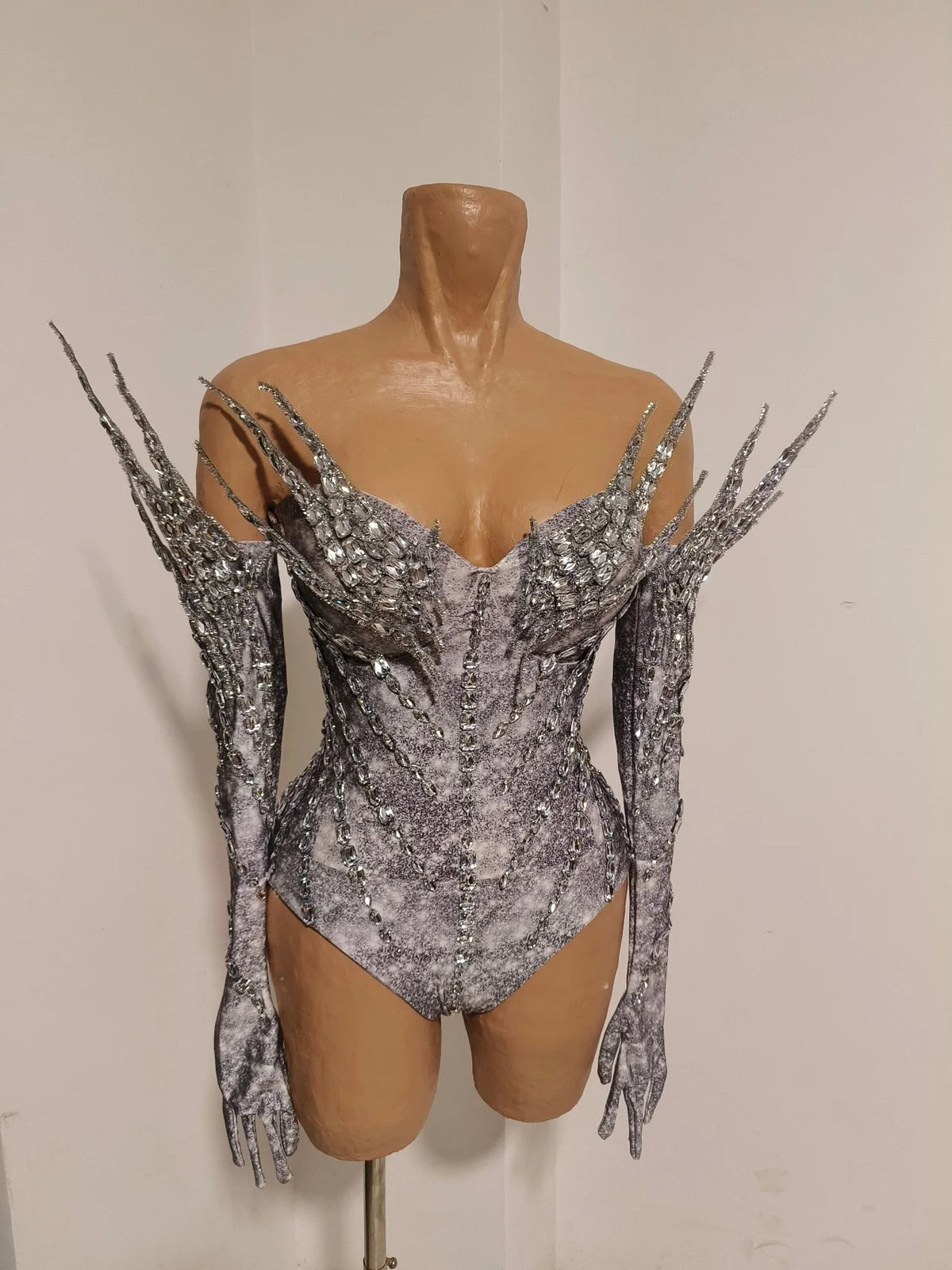 Luxurious, personalized, and glittering sequin-adorned high-waisted one-piece  suitable for singers, dancers and club-goers.