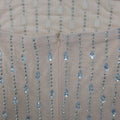 Beautiful Rhinestone Sheer Mesh Maxi Dress With Gloves Glam See-Through Diamonds Long One-Piece Dress Birthday Outfits