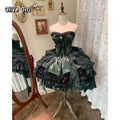 Olivegirl Elegant High-end Lolita Vintage Dress 2026 Summer Women Slim Sweet Bow Lace Evening Dress Ball Gown Princess Dress