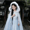 Olive Girl Red Embroidered Hanfu Dress for Ren Faire 2026 Garden Wedding Fairycore Photoshoot Everyday Wear S-XL XS-3XL Plus Size Embroidered Flowing Sleeve Romantic Garden Party Editorial Not Costume Ren Faire Dress Chinese Heritage Fashion Women