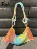 Fashion Rhinestone Small Handbags Women Evening Prom Purse Shoulder Underarm Bags Ladies Glitter mini totes Bag Dinner Package
