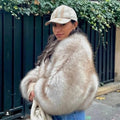 Ins Hot Brand Fashion Black Warm Cozy Cropped Faux Fur Coat Women Winter Chic Girls Street Fashion Luxury Short Fur Jacket