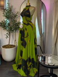 Fall Women O-neck Sleeveless Print Mermaid Maxi Dress Evening Birthday Beach Sexy Night Party Long Dresses