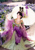 Olive Girl Multicolor Embroidered Hanfu Dress for Ren Faire 2026 Garden Wedding Fairycore Photoshoot Everyday Wear S-L XS-3XL Plus Size Chinese Heritage Fashion Women