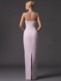 Elegant Mesh Bead Diamond Luxury Patchwork Dress Women Backless See Through Long Dresses 2026 Lady Evening Dinner Gown