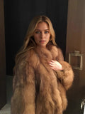 Winter Faux Fur Long Sleeves Short Coat Women Luxury Stand Collar Fluffy Furry Jacket Warm Elegant Lady Fashion Plush Coats 2026