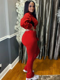 Casual 2 Piece Set Women Tracksuit Patchwork Full Sleeve Zip Elastic Hem Crop Jacket+Flared Pants Sporty Streetwear