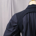 Autumn Long Oversized Elegant Draped Patchwork Trench Coat For Women Double Breasted Luxury Designer Overcoat Runway Fashion