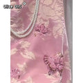 Olive Girl Pink Embroidered Hanfu Dress for Ren Faire 2026 Garden Wedding Fairycore Photoshoot Everyday Wear M-2XL XS-3XL Plus Size Hand Embroidered Dramatic Silhouette Romantic Garden Party Editorial Not Costume Chinese Heritage Fashion Women