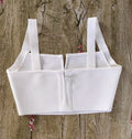 Sexy White Bandage Crop Top 2023 For Summer Women Lovely Girl Tight Mini Vest  XL Camis Top Bodycon Knitted Quality Tank