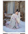 Ming Dynasty Autumn Winter Hanfu Chinese Dress Women's Clothing Horse Face Skirt Set Original Hanfu Cosplay Party Princess