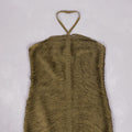 New Fashion Women Sexy Halter Off the Shoulder Tassel Bodycon Long Bandage Dress Celebrate Evening Party Nightclub Wear