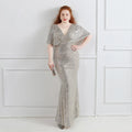 Plus Size Dress for Women Glitter Sequin Dresses Sexy Party Birthday Elegant Celebrity Floor Length Maxi Evening Dress