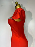 Celebrity Elegant Bandage Long Party Dress 2025 Women Sexy Square Collar Stretch Evening Prom Gown Club Luxury Birthday Dresses