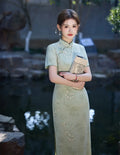 Improved Chinese Dress Sexy Sleeveless Qipao Evening Party Dress Vestidos Women Summer Jacquard Vintage Slim Cheongsam Gown