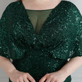 Plus Size Dress for Women Glitter Sequin Dresses Sexy Party Birthday Elegant Celebrity Floor Length Maxi Evening Dress