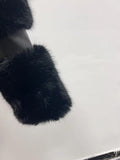 Solid Temperament Fur Coats For Women Lapel Long Sleeve Patchwork Zipper Slimming Jackets Female Fashion Style New