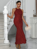 Real Photo Women Sequin Wedding Dresses Backless Bodycon Maxi long Dress Sexy Summer Luxury Club Evening Party Prom Dresses