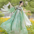 Olive Girl Blue Hanfu Dress 2026 S-XL XS-3XL Plus Size Hanfu Chinese Dress Traditional Chinese Clothing Chinese Heritage Fashion Women