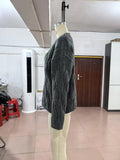 Women's Cable Knit Sweater V Neck Long Sleeve Oversized Loose Chunky Twist Pullover Tops Casual Autumn Retro Commute Top