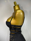Women Sexy Black Cut Out Bodycon Bandage Skirt Two Piece Set 2025 Celebrity High Streeet Evening Birthday Club Party Outfits