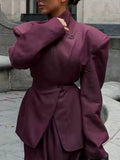 Elegant Buttons Women Jackets Stand Collar Long Sleeve Fit Jacket for Casual Office Daily Wear Fashion Autumn New