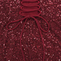 Prom Gowns European and American Temperament Backless Suspender Dress Solid Slim Draped Sequined Long Dresses for Women