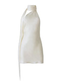 Customer Custom White Adjustable Strap Slip Night Dress