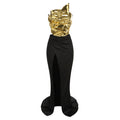 New Fashion Gold Color Laced-up Tops 2 Pieces Bodycon Floor-length Dress Elegant Evening Party Celebrate Dress Vestido